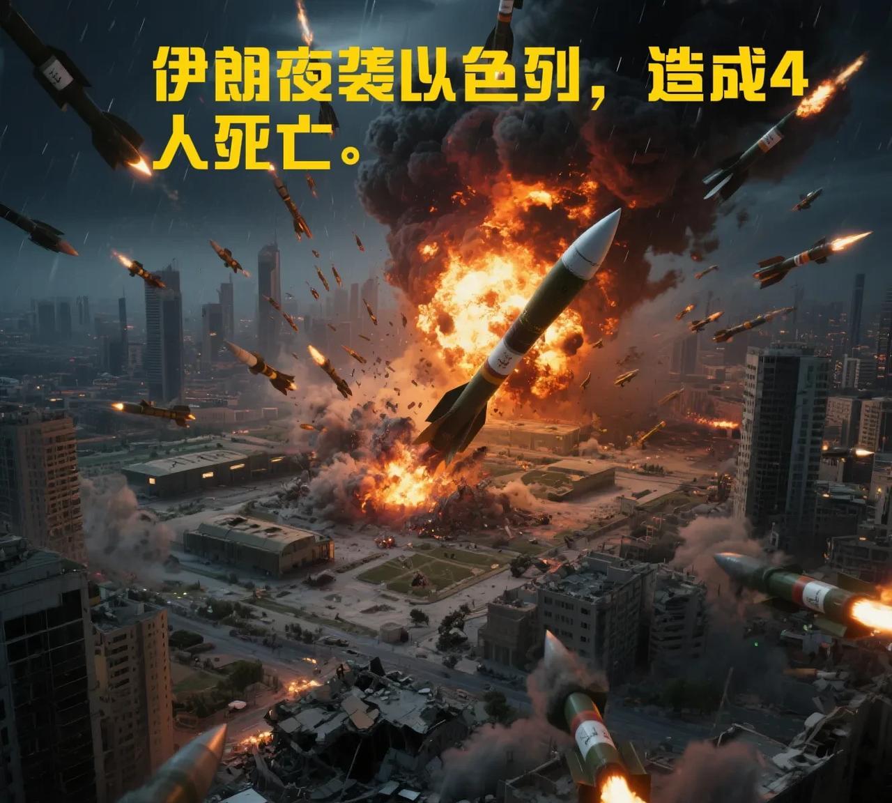 凌晨三点，中东炸锅了！
伊朗几百枚导弹像不要钱似的，铺天盖地砸向以色列！
特拉维