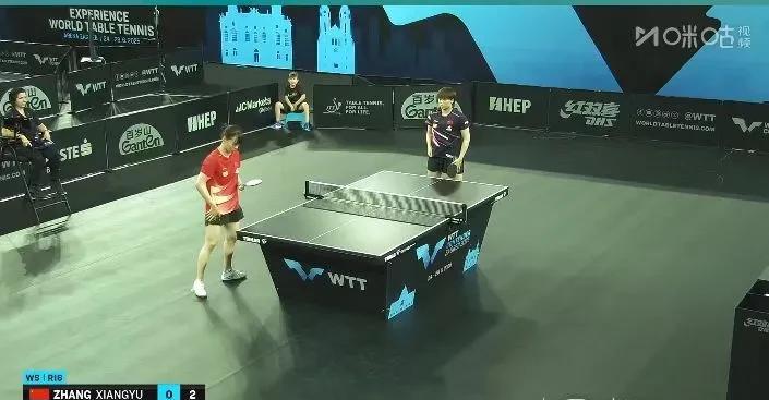 石洵瑶晋级八强！
WTT萨格勒布常规挑战赛刚刚结束了一场女单八分之一决赛。
这是