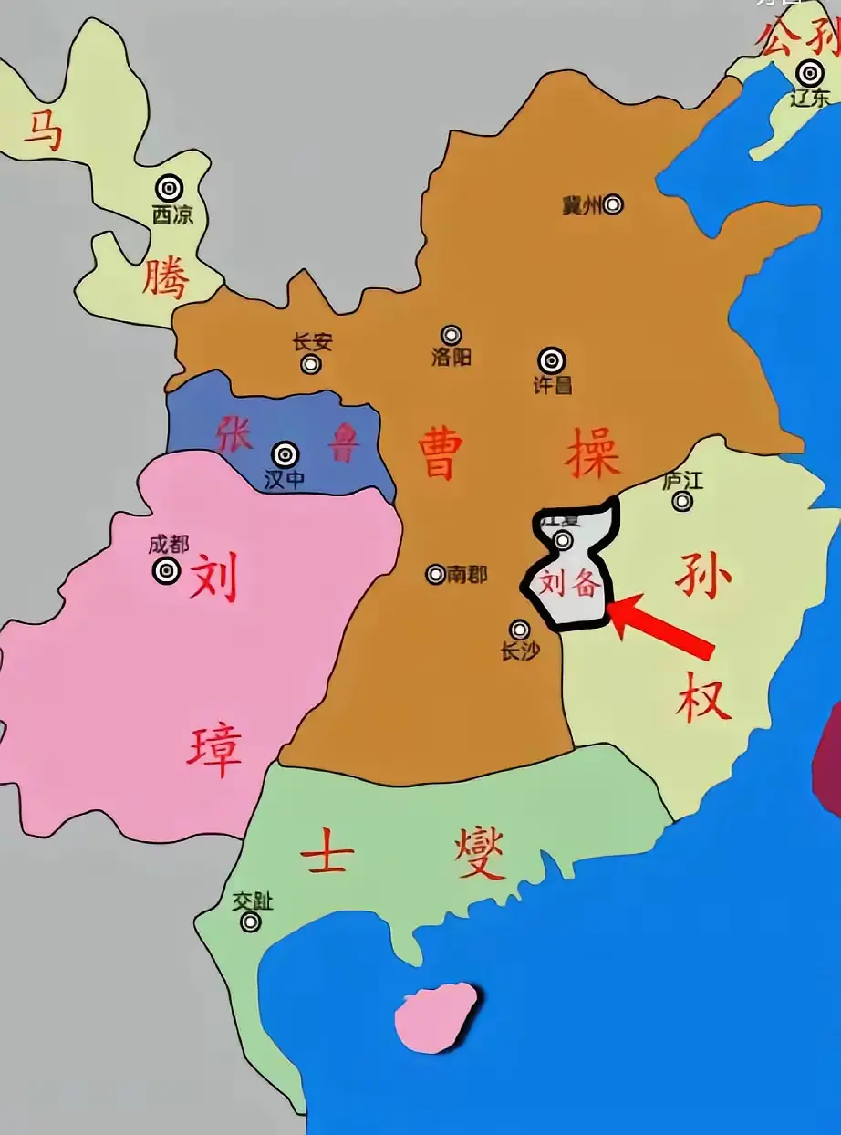 刘备就一个弹丸之地，还想复兴大汉，真够励志的