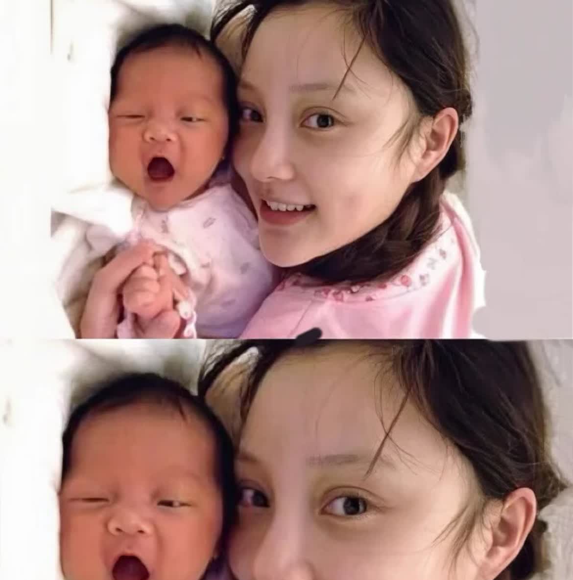 我去...李小璐这素脸。。
李小璐刚生完宝宝素颜也好漂亮，还有这看不见发缝的头