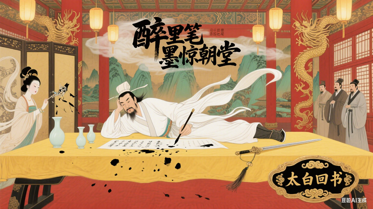 醉里笔墨惊朝堂：李白一封回书，为何让杨贵妃摔碎了凤钗？