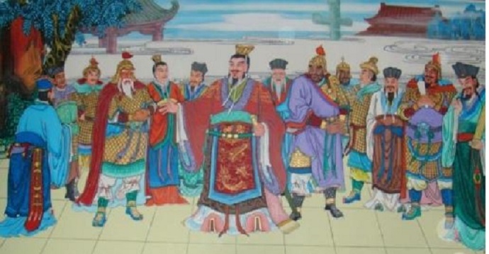 秦穆公深知百里奚之才，正准备封爵为上卿。百里奚推辞：“臣之才，不及臣友蹇叔十之一