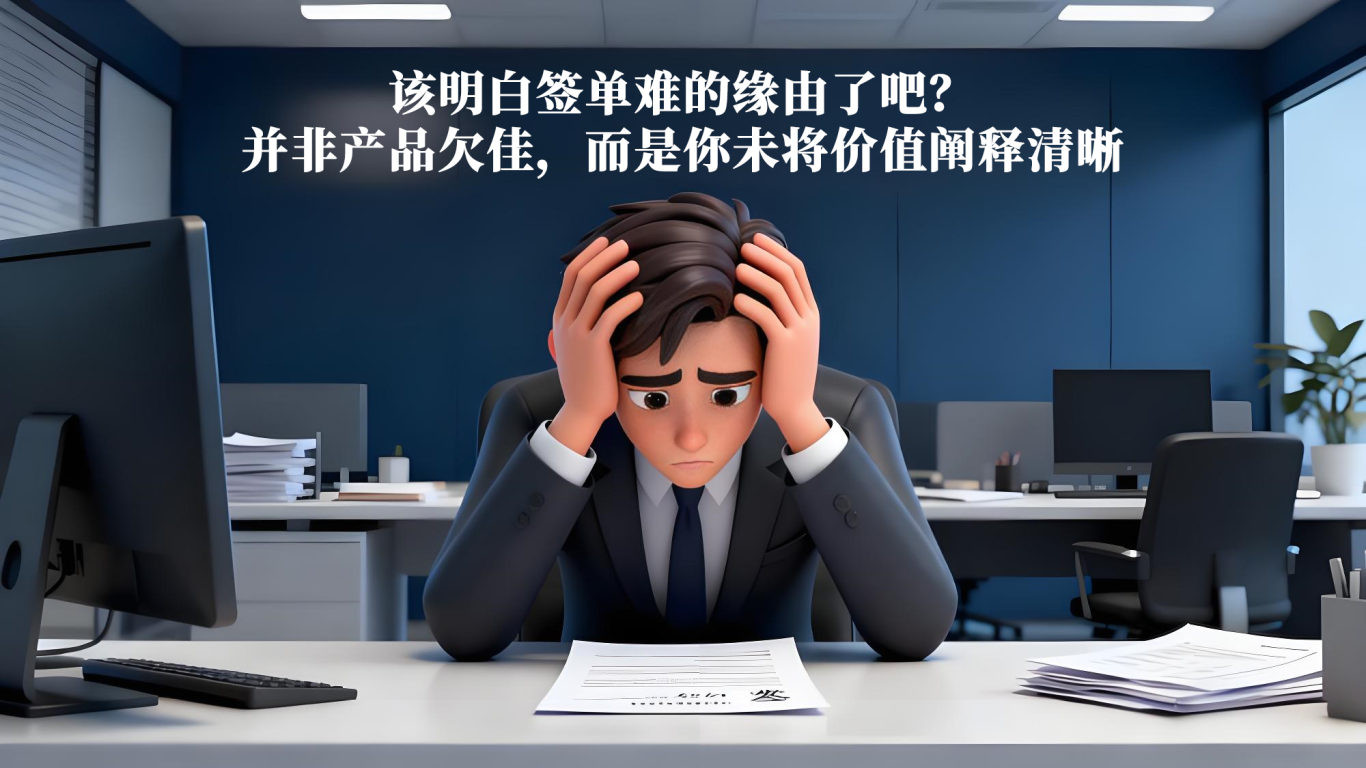 不谈参数谈收益，成为客户的业务增长顾问