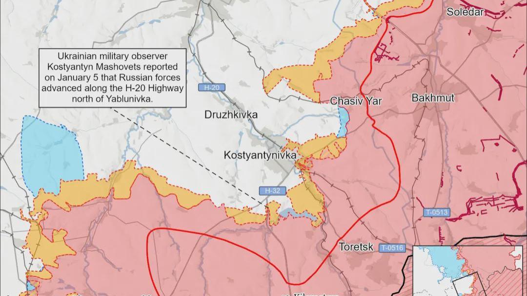 美国战争研究所最新消息，康斯坦丁诺夫卡方向，俄军正在集结更多作战部队