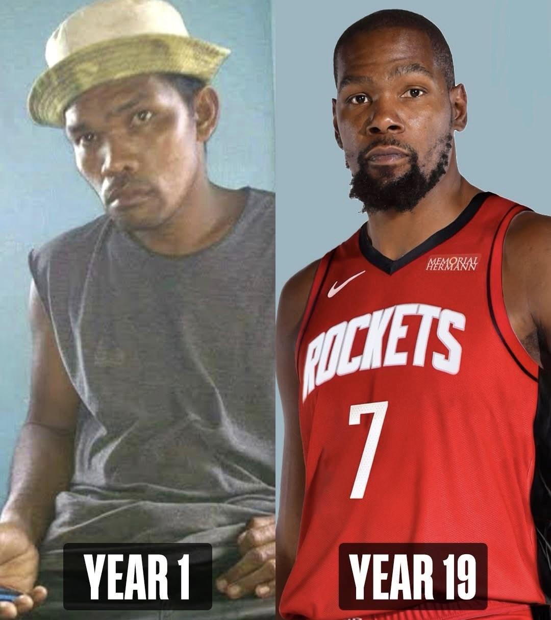 气质这一块无人能敌，杜兰特打了19年NBA气质一直没变！
刚进NBA的时候，杜兰