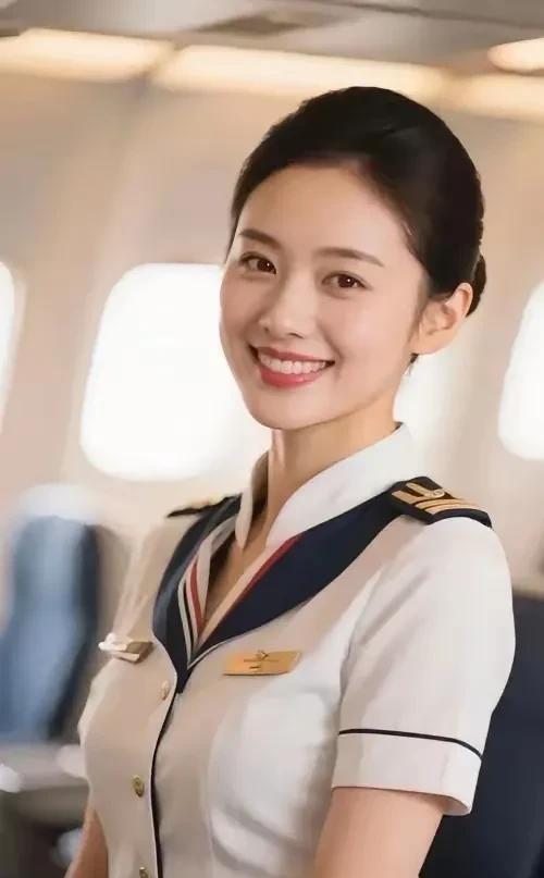最美空姐，每天在空中给旅客提供着满意而最优质的服务，让疲劳的旅行轻松又愉悦，也是