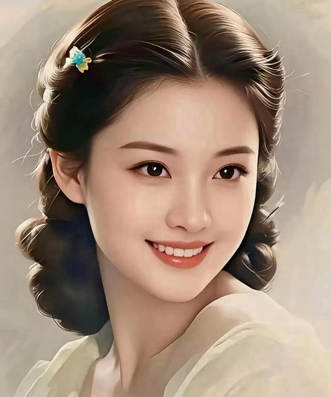 清水出芙蓉，天然去雕饰，生来就是美人胚子，不化妆、不美容、不美颜，穿着大众化，不