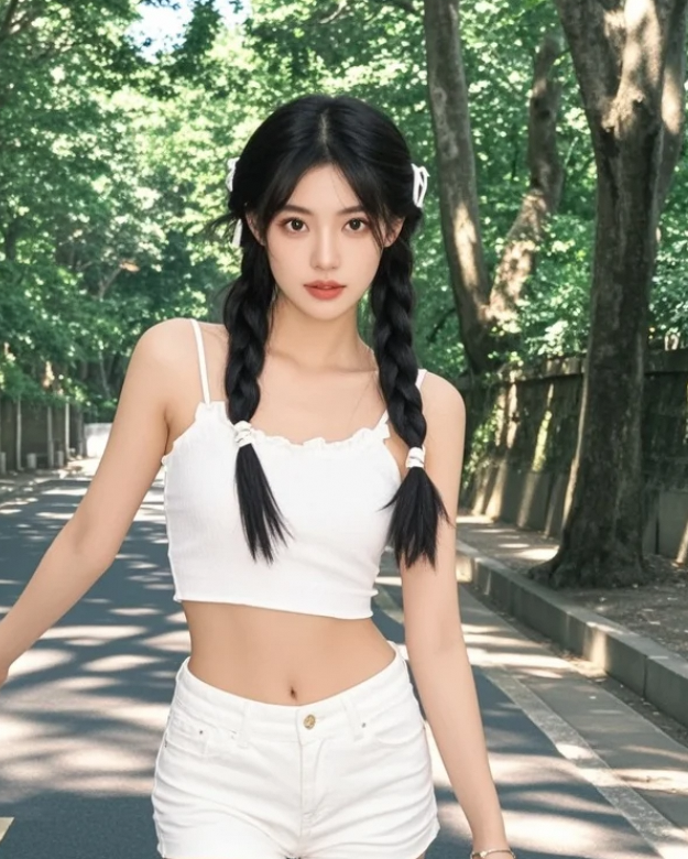 树影婆娑间的逆光长腿杀