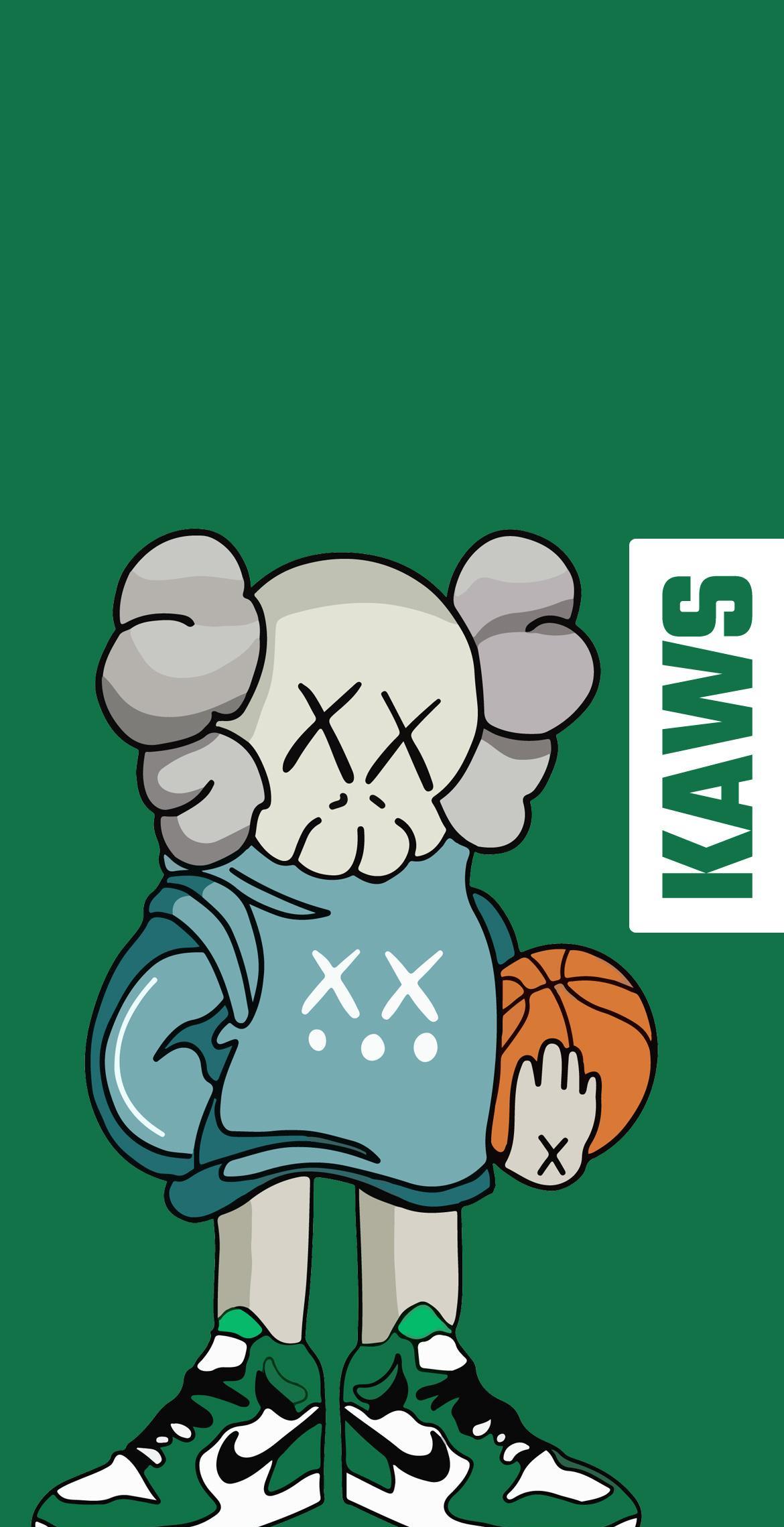 苹果iPhone手机壁纸-KAWS
潮流界的传奇 KAWS，以其独特的艺术风格征
