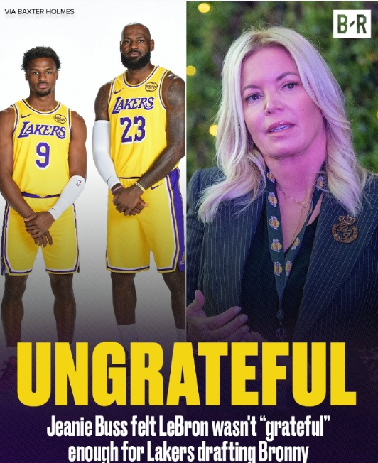 冷饭热炒，又开始说珍妮巴斯早对勒布朗不满了！

她认为勒布朗对球队选中布朗尼并不