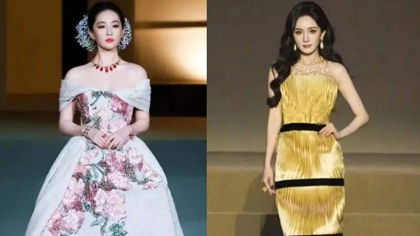 杨幂刘亦菲：“双C位”合影，看尽两人的关系