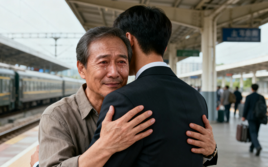 98年我替人顶罪入狱，68岁父亲拄着拐杖来接我，监狱长见到我父亲后敬礼：老首长……您怎么亲自来了？