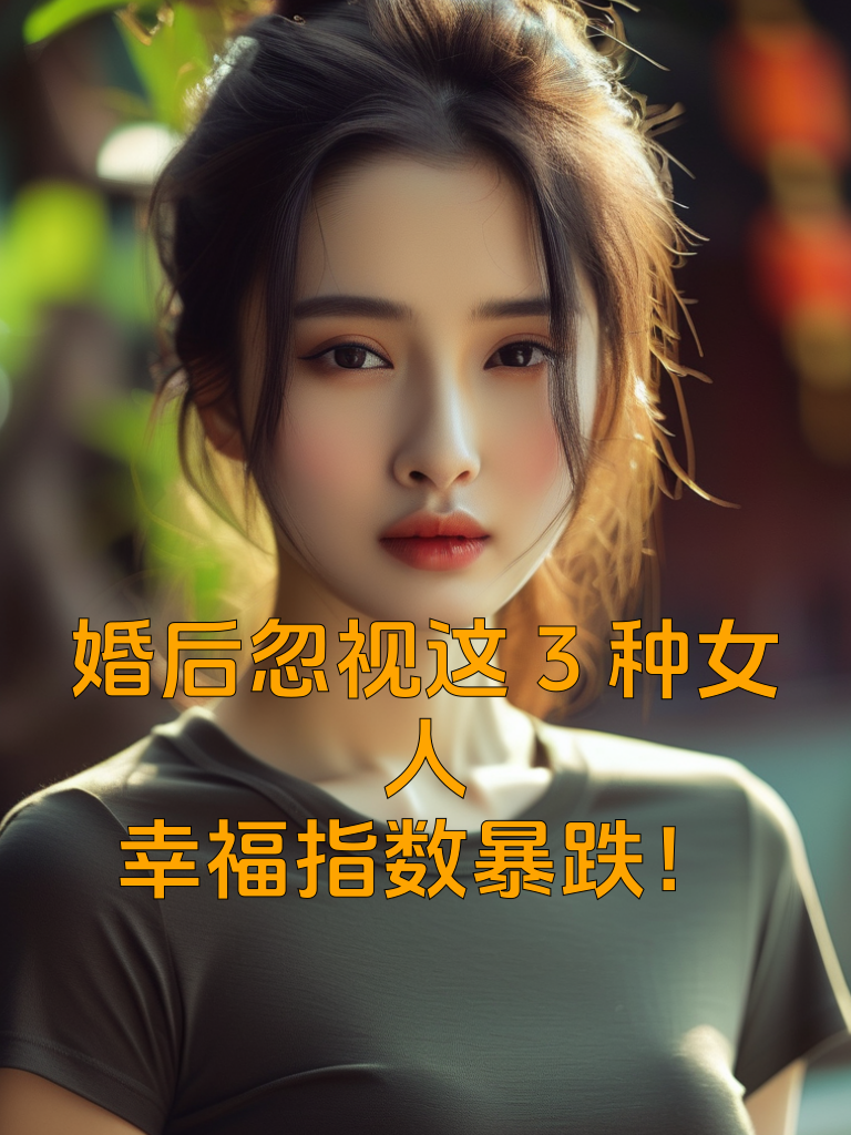 婚后忽视这3种女人，幸福指数暴跌！