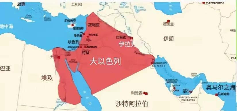 大以色列：侵占多国领土，内塔尼亚胡的梦想真够疯狂的
内塔尼亚胡的“大以色列”梦想
