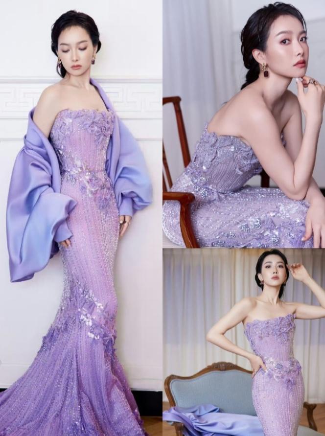宋茜穿了ES2025当季高定，这是她首次解锁ES高定，至此85花里的刘亦菲，赵丽