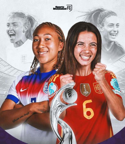 英格兰队将在2025年女足欧洲杯决赛中对阵西班牙队，这也将会是2023年世界杯决