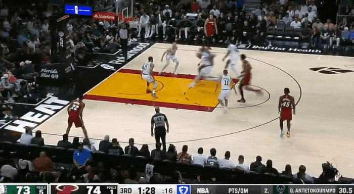 一打绿军就来劲！嘴哥今天又爆了！
在今天NBA常规赛热火和凯尔特人的第三节比赛中