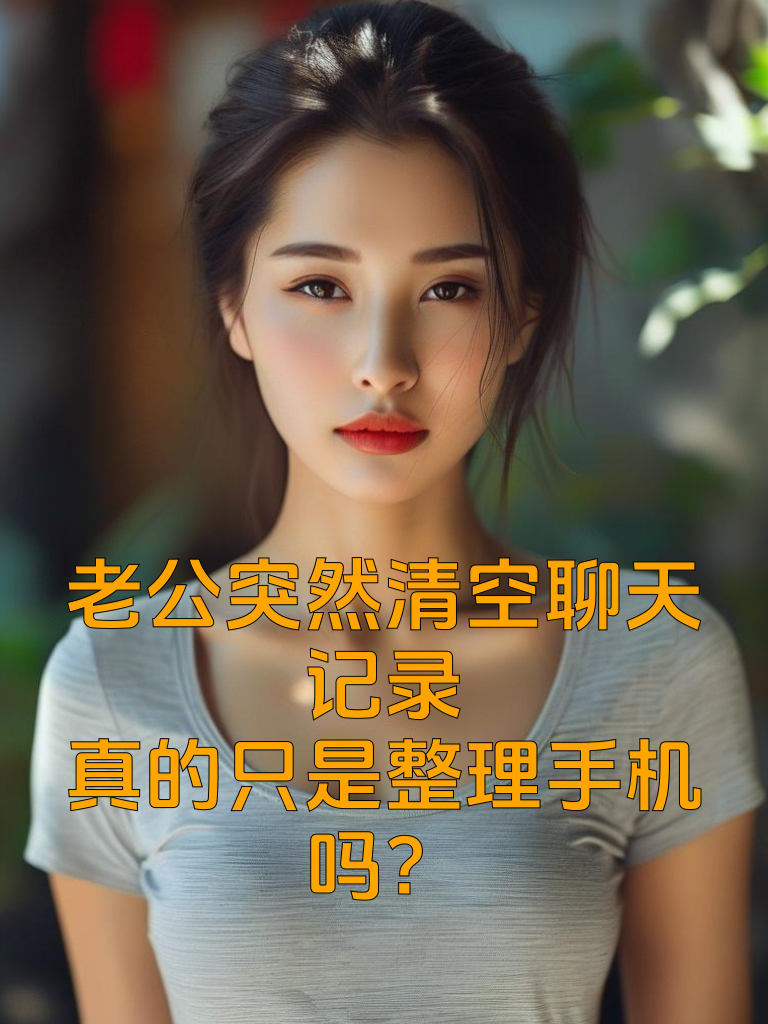 老公突然清空聊天记录，真的只是整理手机吗？