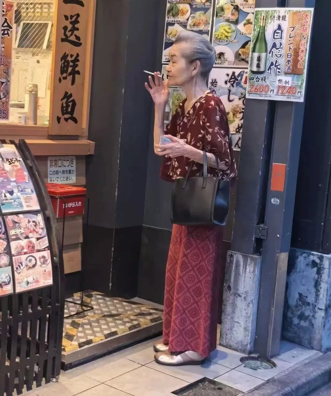 105岁日本精致老太太