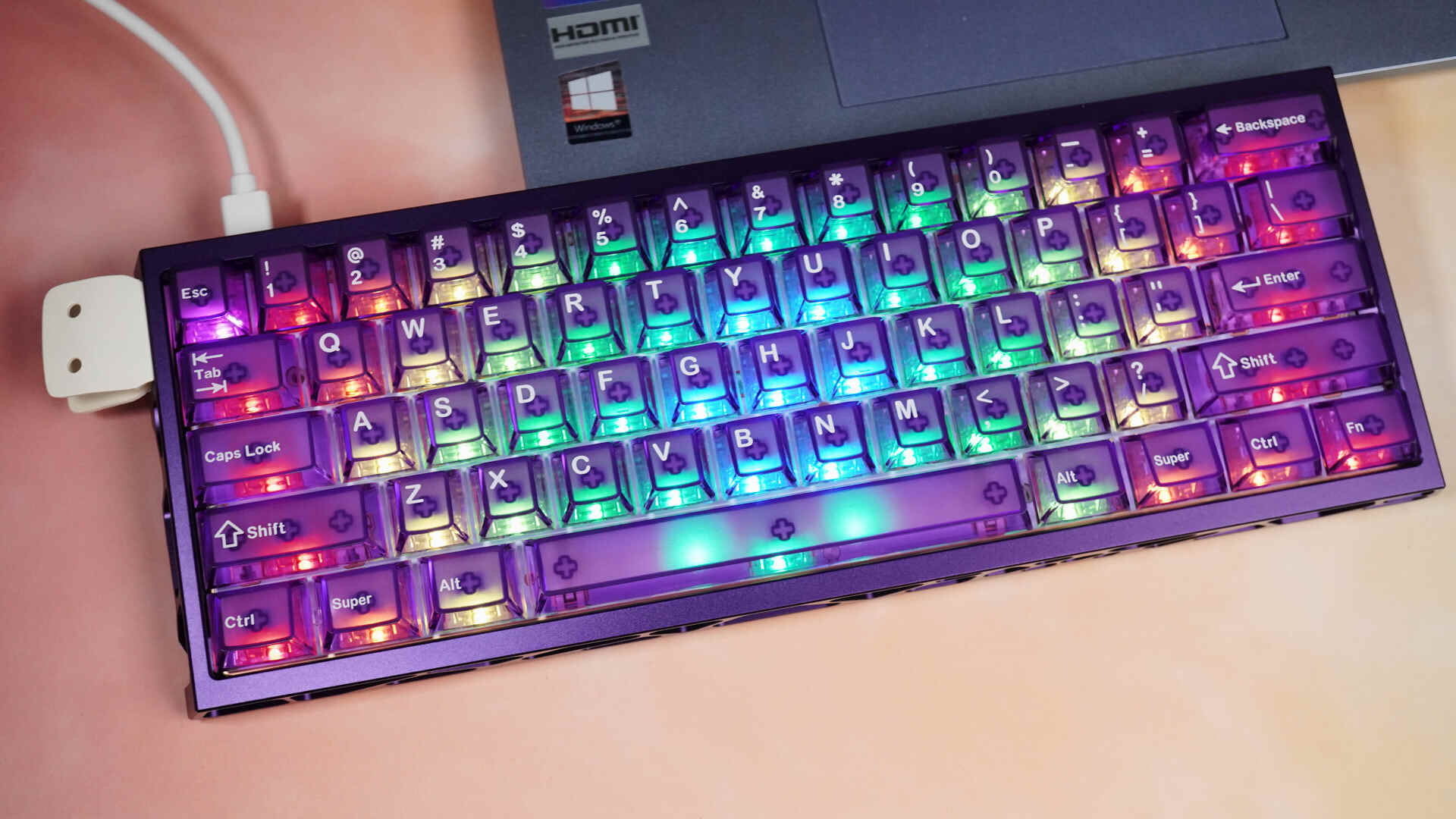 全铝缕空外壳超靓眼 - HELLO GANSS G61-MAGHE磁轴机械键盘