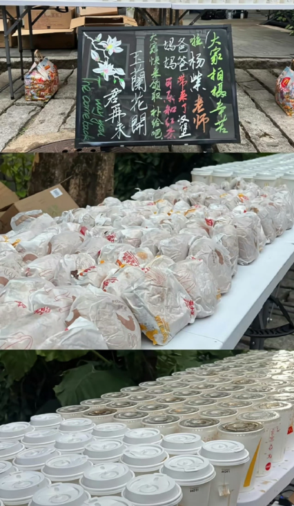 杨紫爸妈请新剧组吃汉堡，真的好周到，每部剧都请