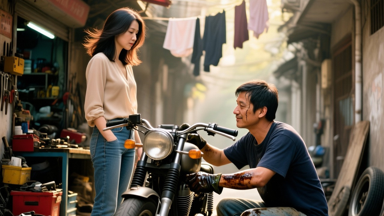 婚礼前夜，我撕掉了请柬，去了他修车的巷子