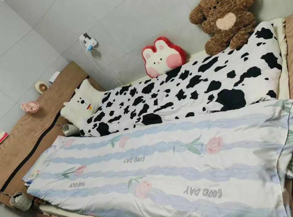应届生已经睡上拼好床了