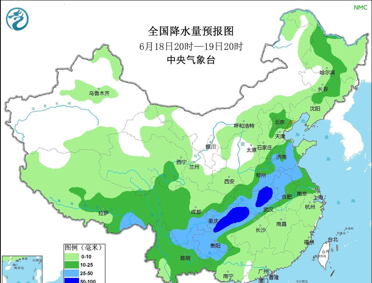 从今天晚上中央气象台最新的预报来看，河北中北部、山东大部的降水有所调强
目前来看