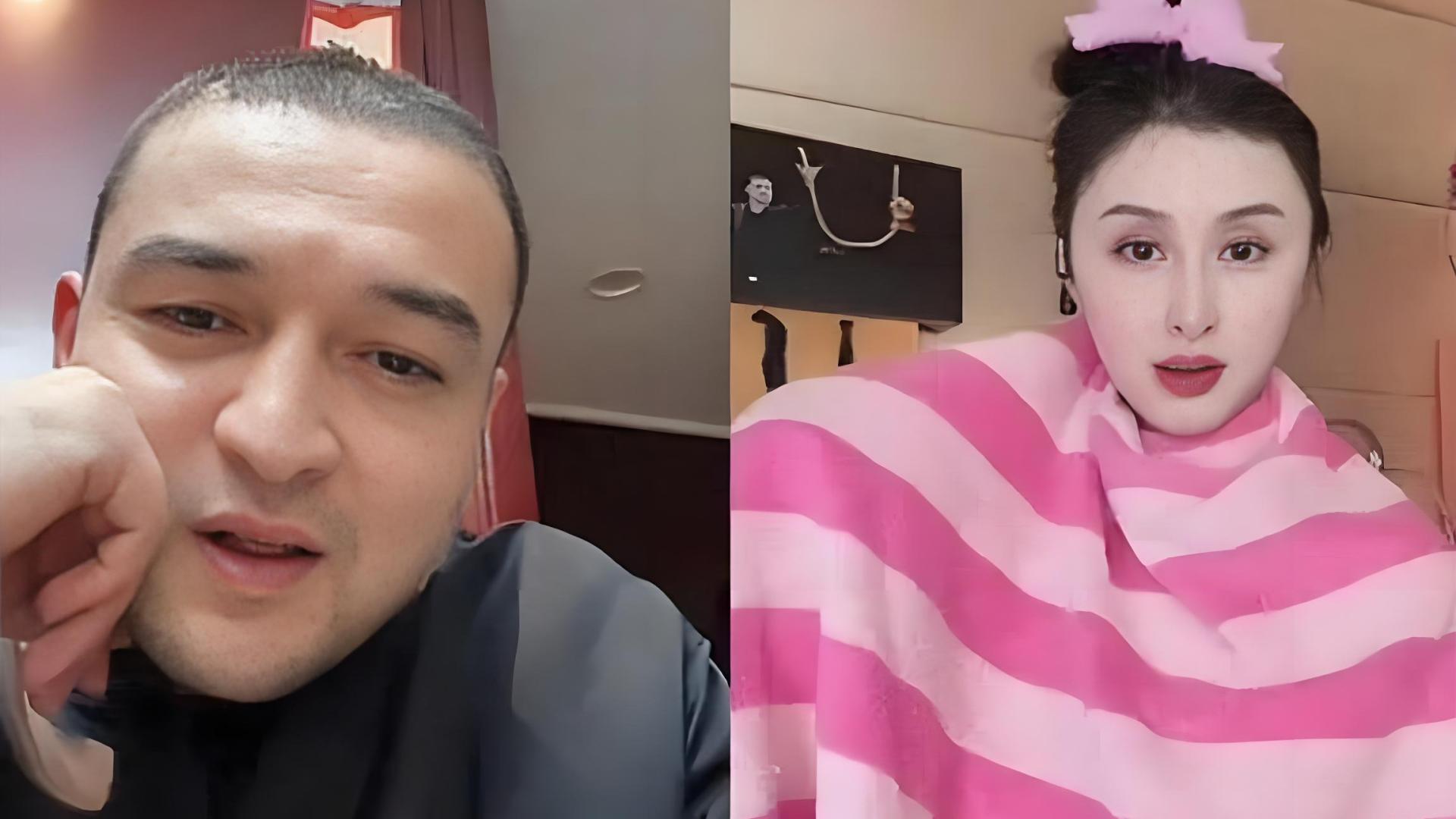 CBA名宿西热力江直播怒斥娇妻：再擦边就把你赶出门！中戏校花撒娇回应惹争议