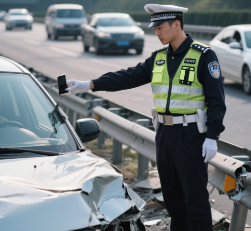 撞到护栏能不能挪车？交警：默念"拍移等报"4步保权益