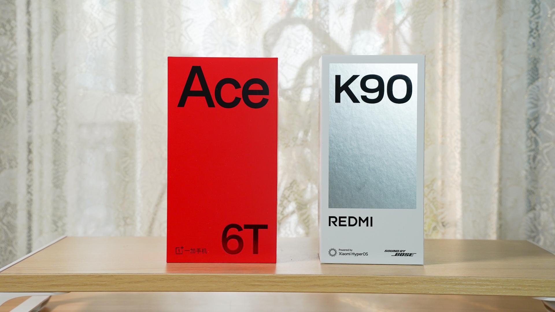 横评！一加Ace 6T vs 红米Redmi K90，谁旗舰堆料? 谁性价比之王?