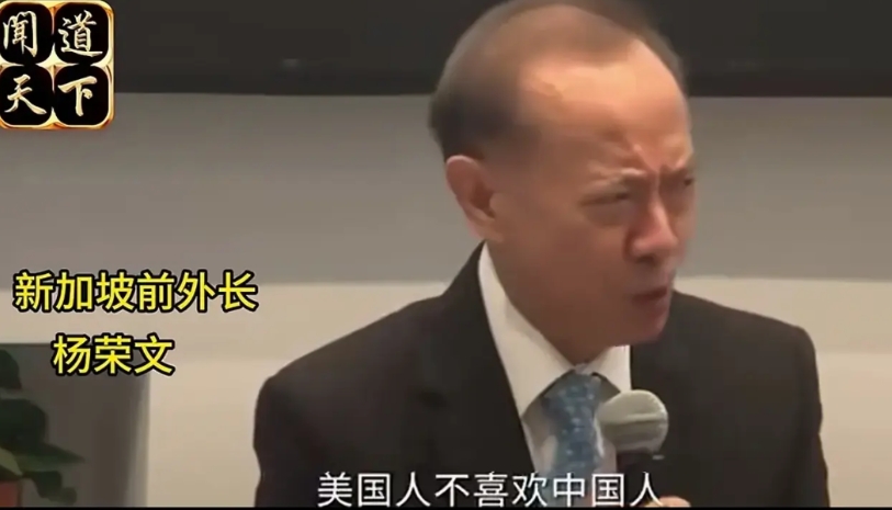 有记者向新加坡前外长杨荣文提问，询问他对中国新疆政策的看法。杨荣文给出了一个巧妙