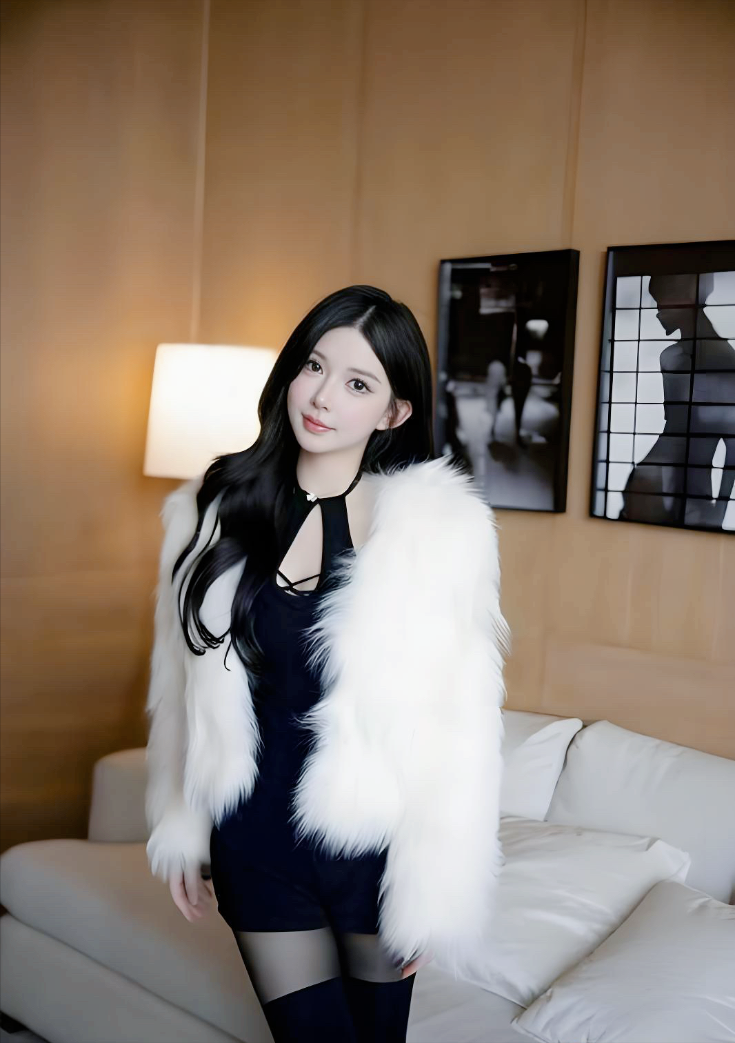 美女为什么是美女，除了本身长得好看之外就是因为她太会穿衣服啦，你看我闺蜜这身小黑
