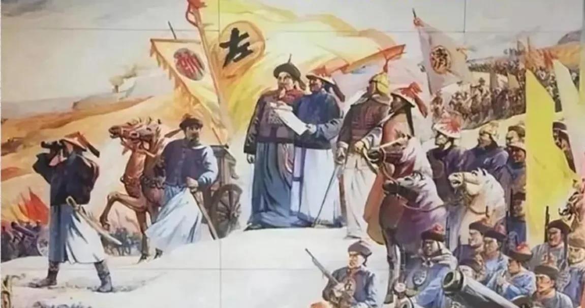 晚清的清军，在海上打不过列强，但在中亚地区收拾叛乱还是手到擒来的。  

就