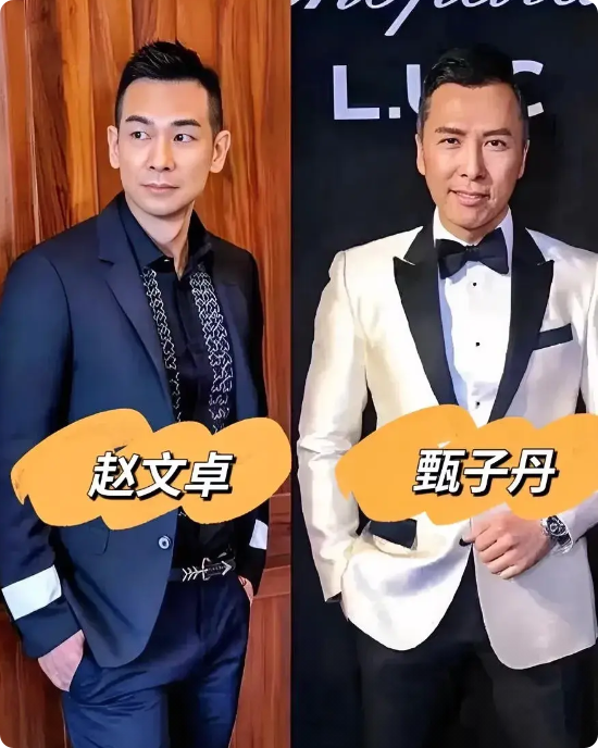 我问老公，甄子丹和赵文卓都是武打明星，他俩怎么没合作过啊？

老公说，他俩有过合