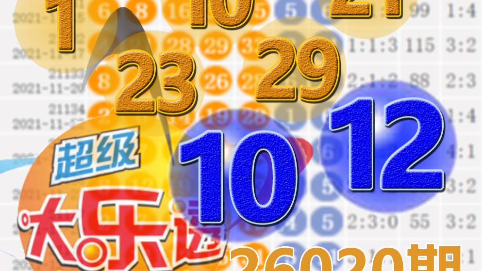 大乐透26020期开奖结果：3注一等奖，后区10-12