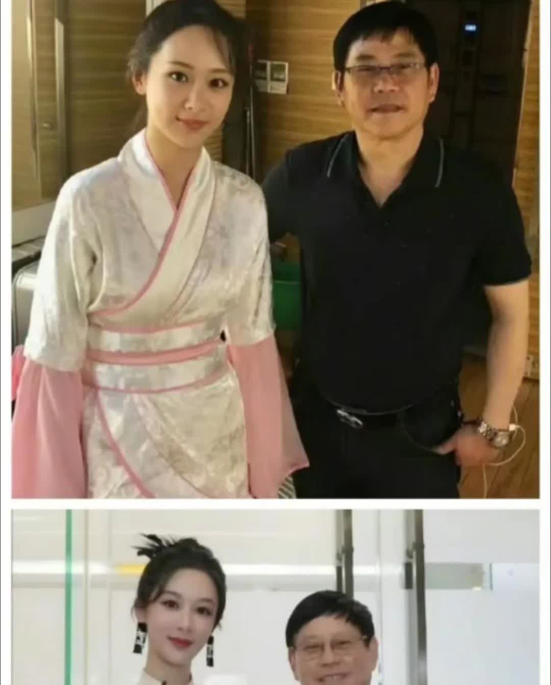 杨紫和导演不同时间的合照。除了变成熟自信了，其他一点也没有变，导演也一直好年轻[