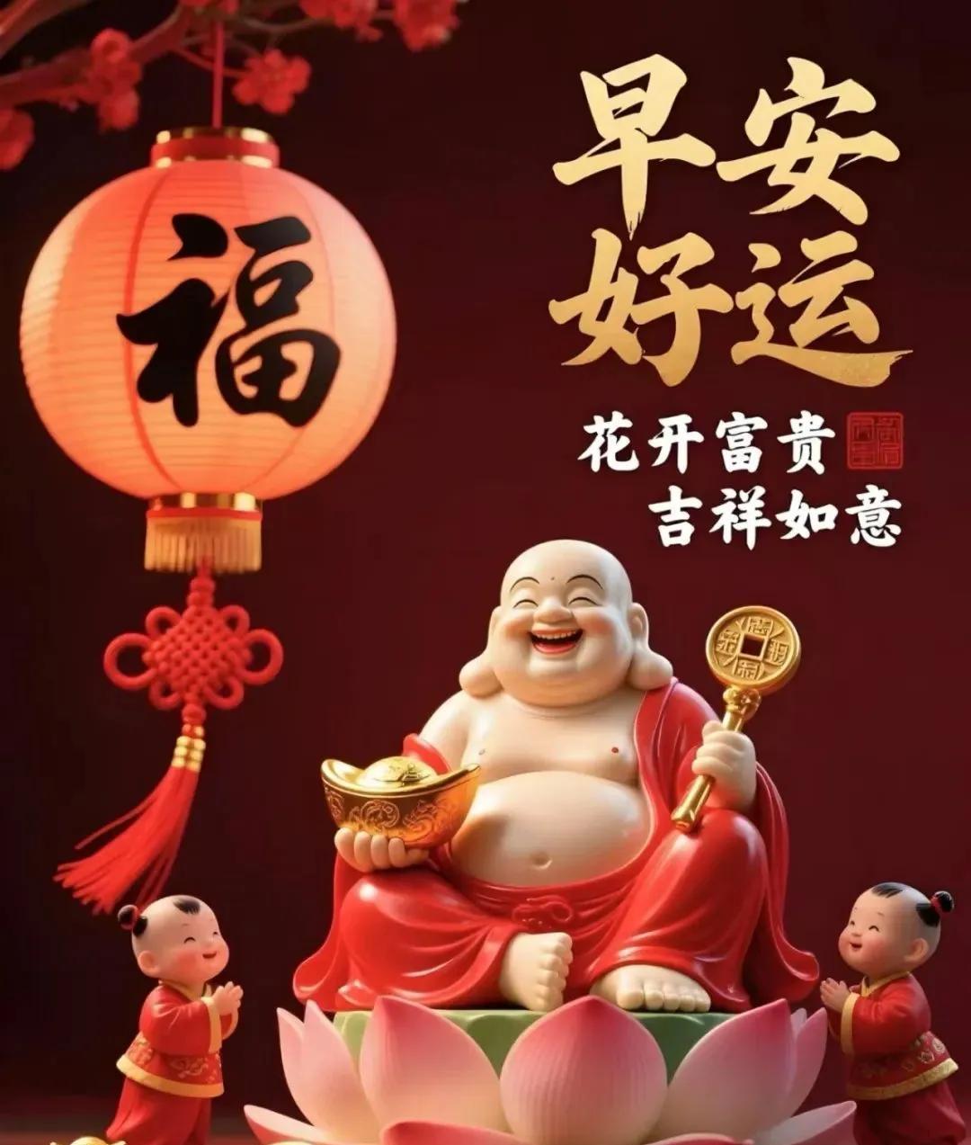 让开心，推开清晨的门窗；
让快乐，迎接灿烂的曙光；
让问候，送去心中的温暖；