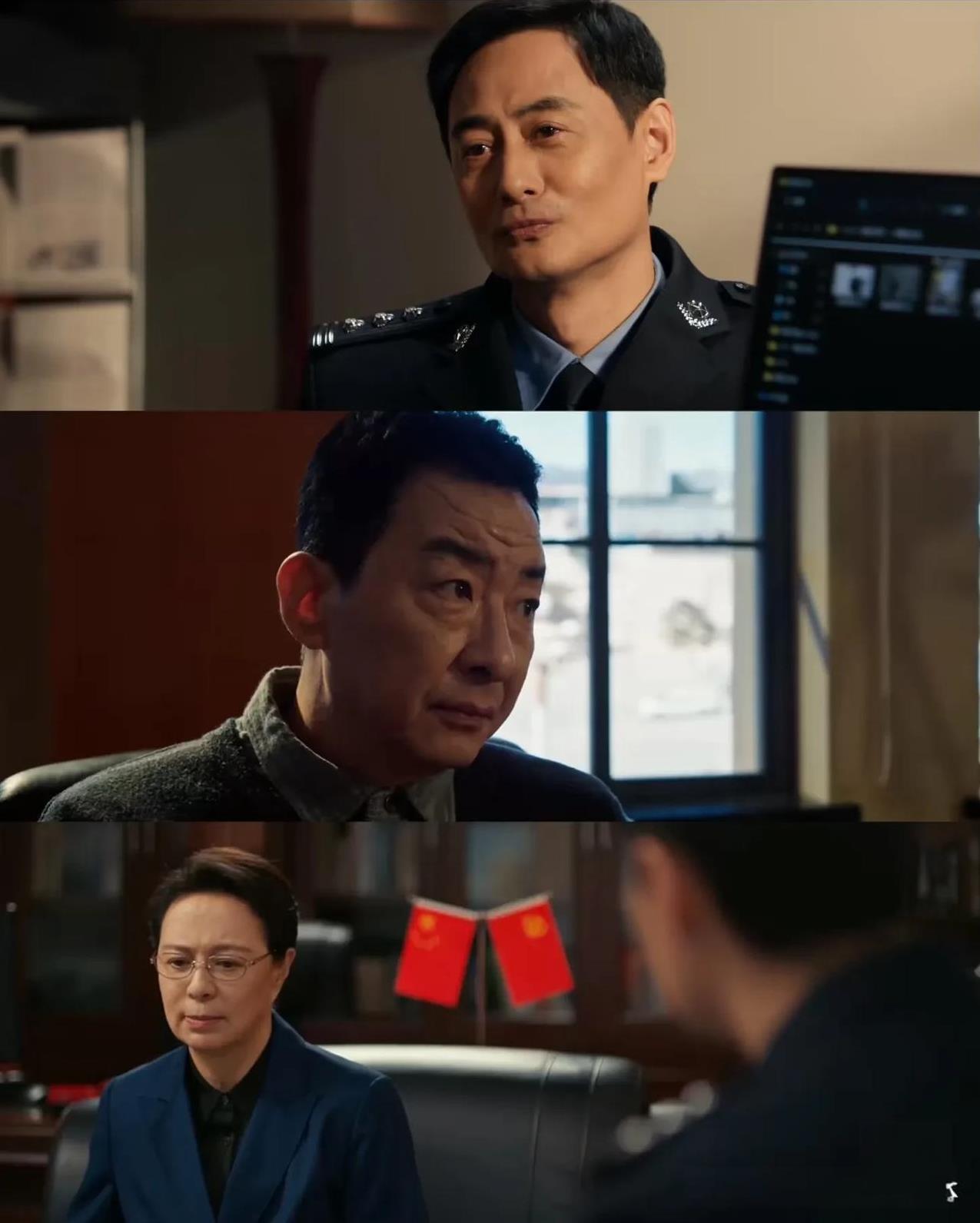 《以法之名》现在明面上出现三个保护伞，一个比一个大
第一个就是那个孙局，他直接开