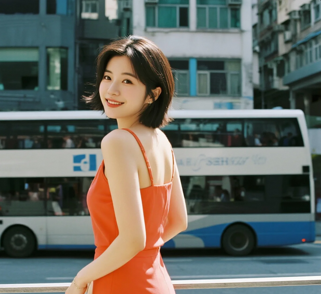 人潮中的时光旅行者：沿途风光与美丽的邂逅