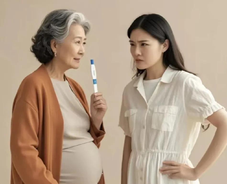 婆婆来伺候我坐月子，月子结束了，明天她就要回老家。婆婆把最后一袋晒干的艾草叶递给