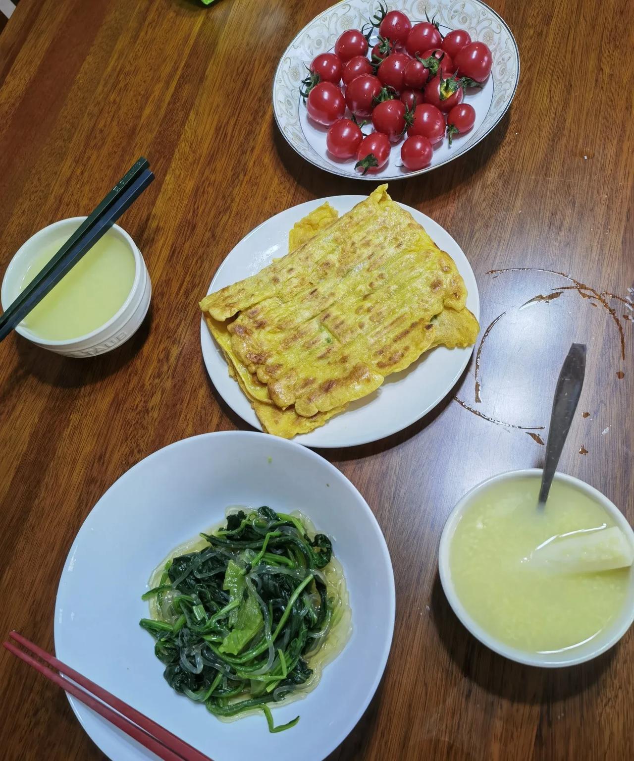 早餐来了，实在不知道做啥！你们早餐都吃什么，发来学习一下[送自己一朵花]