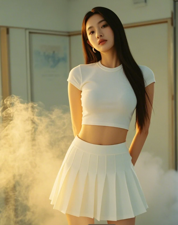 热辣网红跪姿俯身 低装藏不住春光