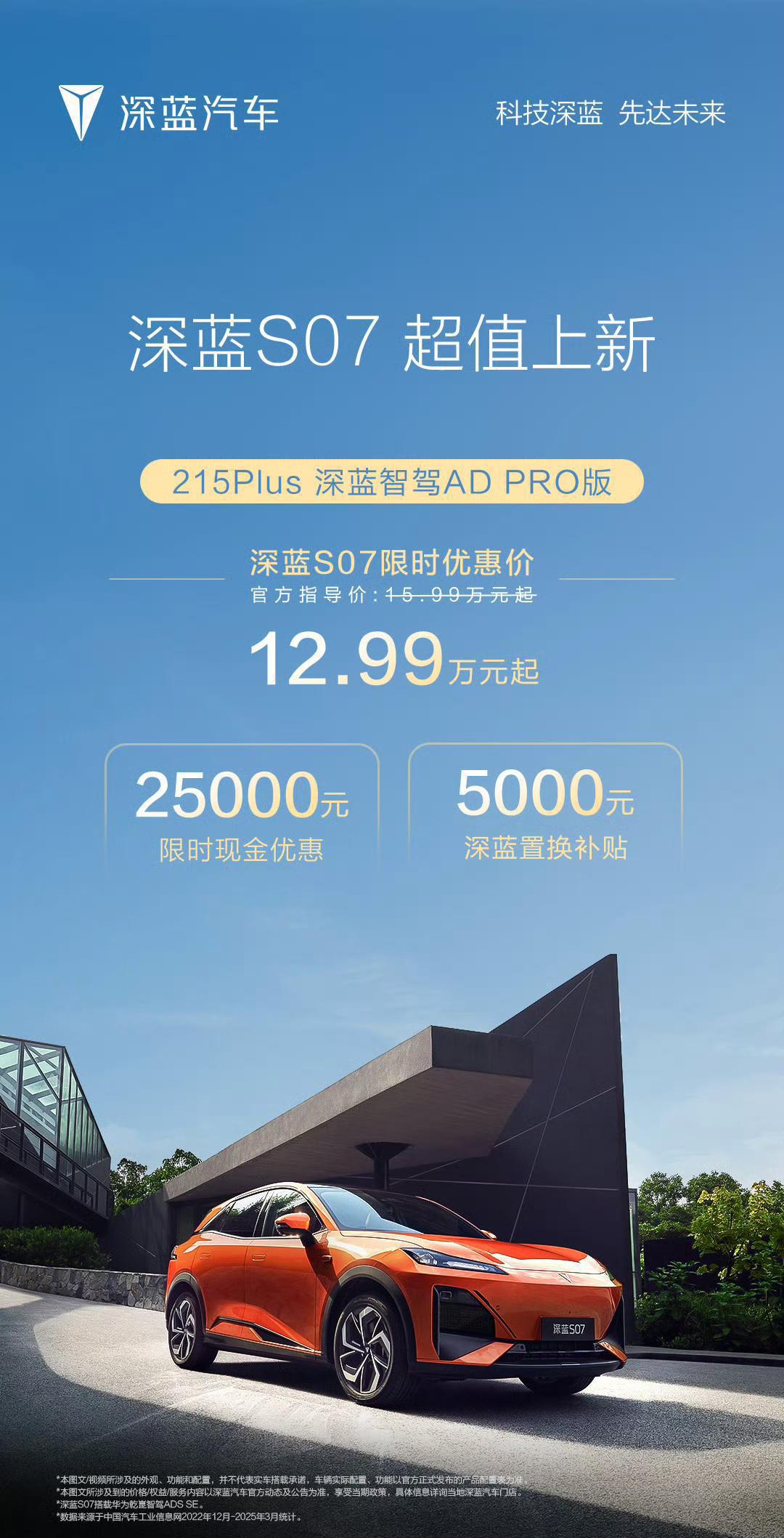 深蓝S07 215Plus深蓝智驾AD PRO版
