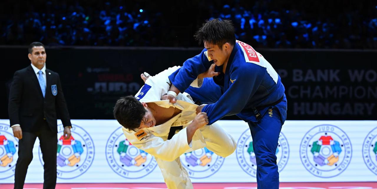 #柔道#
2025年世界柔道锦标赛第五天，日本队收获颇丰，获得两枚金牌。男子-9