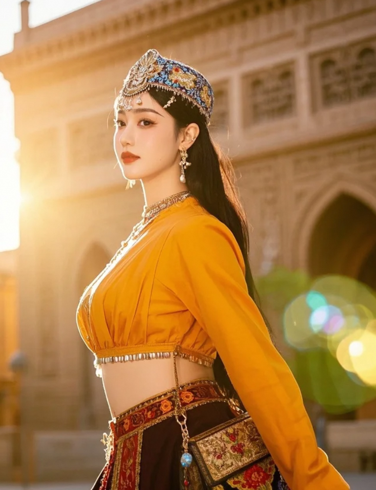 她不是画中人，却美得移不开眼。