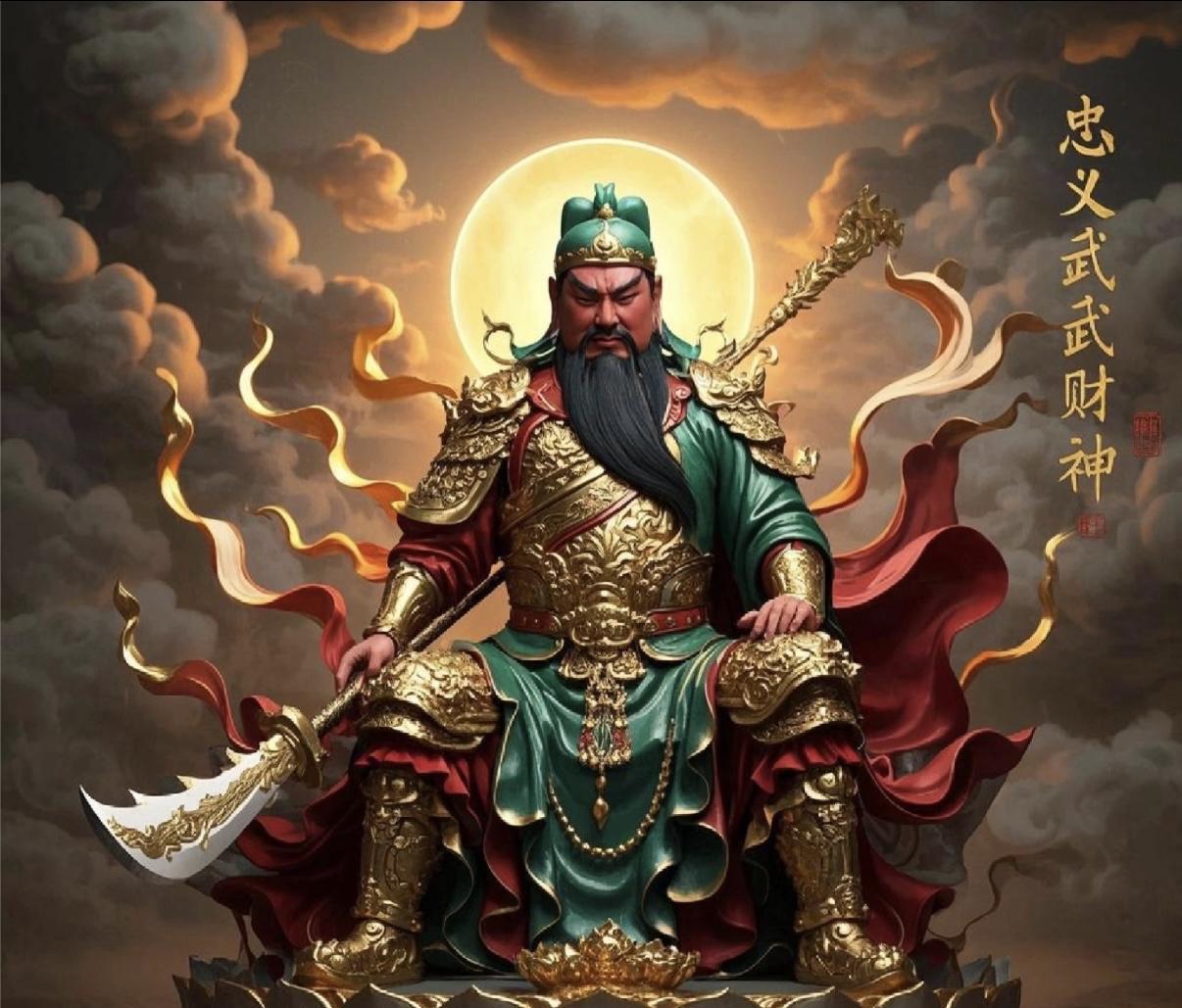 【关二爷提刀镇邪祟！穷鬼小人一并斩！】
青龙偃月破阴霾，关圣神威镇八方！今日二爷