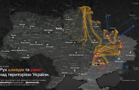 7月26日，乌克兰再次遭到俄罗斯武装力量的联合空袭。根据监测机构的通报，俄罗斯对
