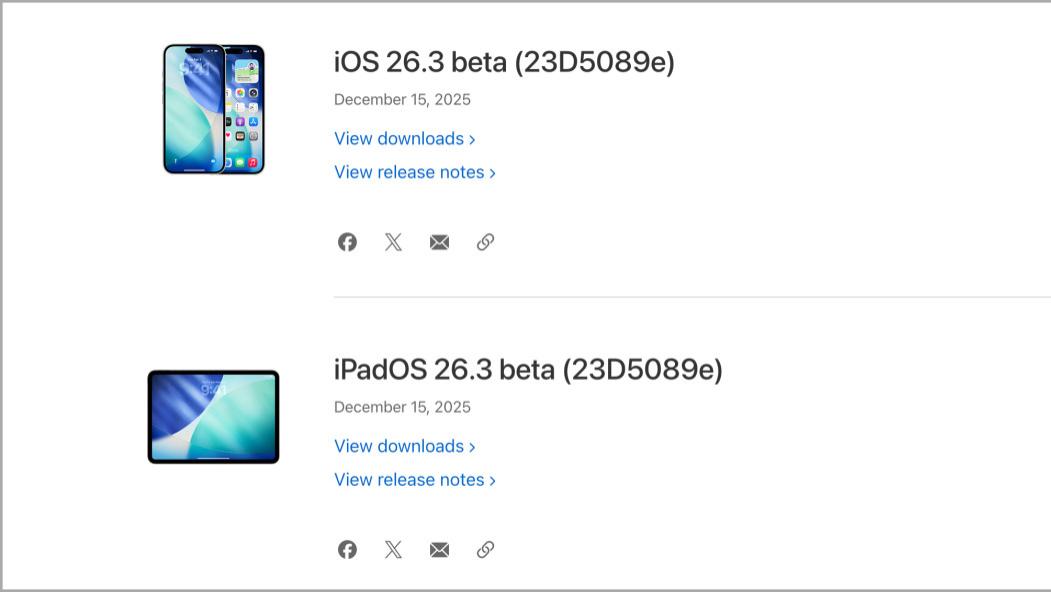 iOS26.3beta2测试预计今天凌晨更新！