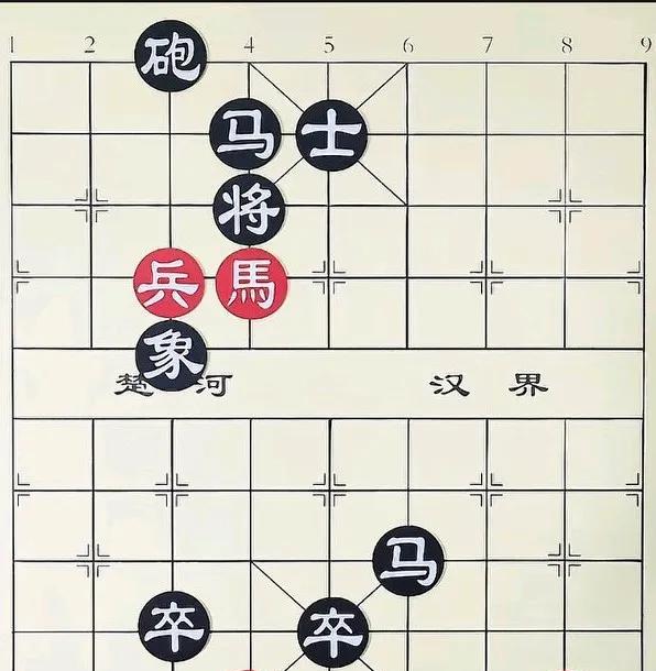进兵一将，黑将只能平中路，隔壁刘老六就是进车叫杀，黑方上士，然后红车剁士叫杀，黑